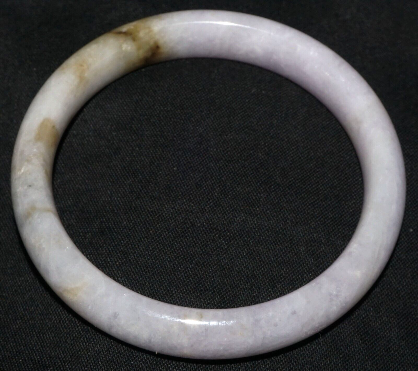 Vintage Chinese Natural Lavender Jade Bangle Bracelet 55mm Diameter (CoM)