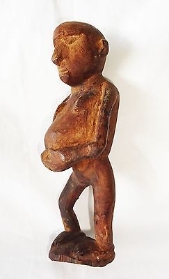 Central New Guinea Dani Tribe Wood Carving Pregnant Woman Motif (Eic)