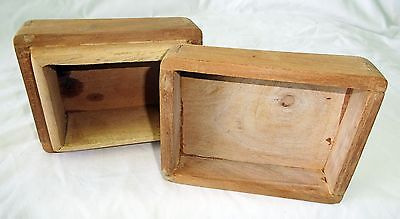 1980s Haitian Wooden Covered Box w. Painted Bird Motif (Stea)