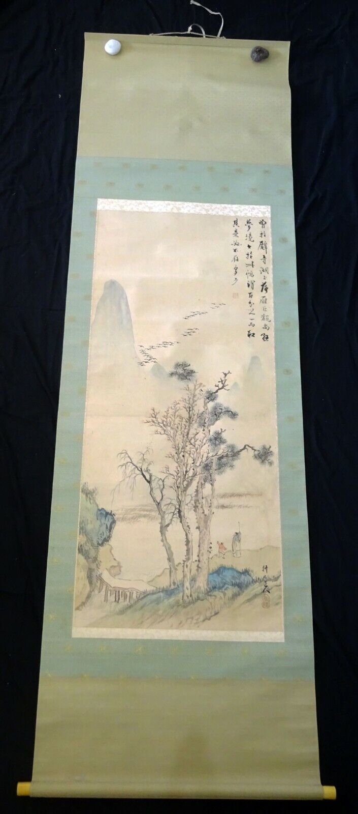 19C Japanese Painting Nanga Landscape by Kôseki Nakanishi 耕石 中西 (1807-1884)(FLA)