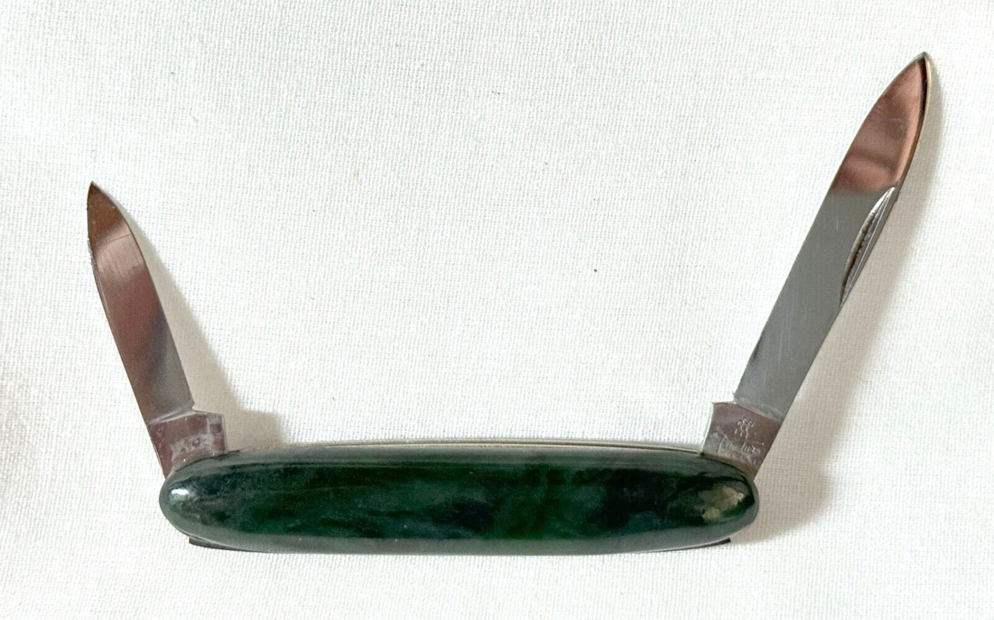 Vintage German Gump's J.A. Henckels Pocket Knife w Nephrite Jade Handles (MiM)