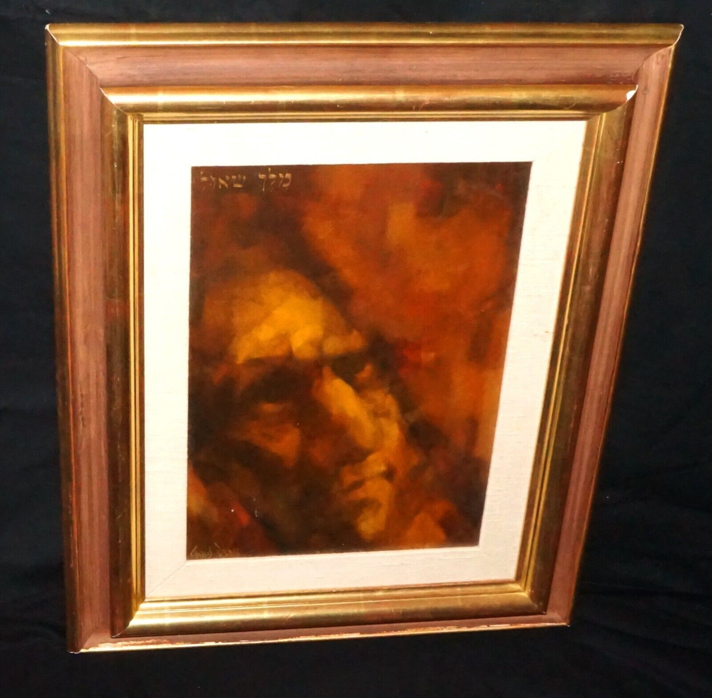 Vintage American Oil on Board Titled "King Saul" by Charles Bragg (ASL)