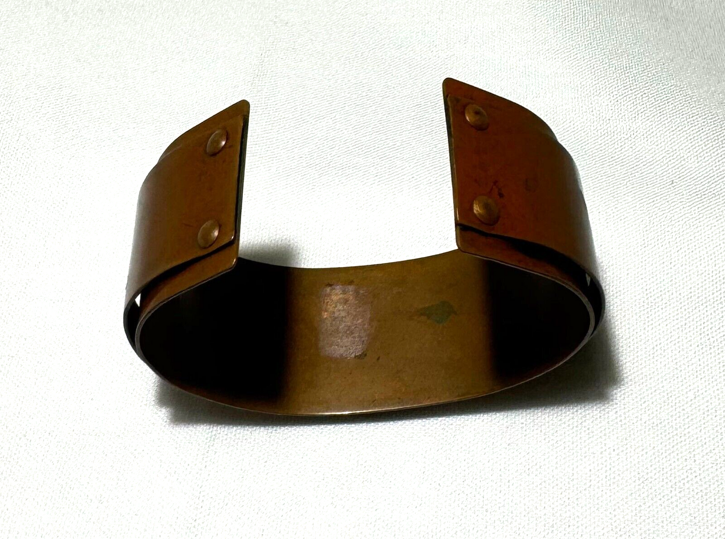 Vintage 7" Copper Cuff Bracelet w Flowing Design (LoC)13