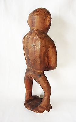 Central New Guinea Dani Tribe Wood Carving Pregnant Woman Motif (Eic)