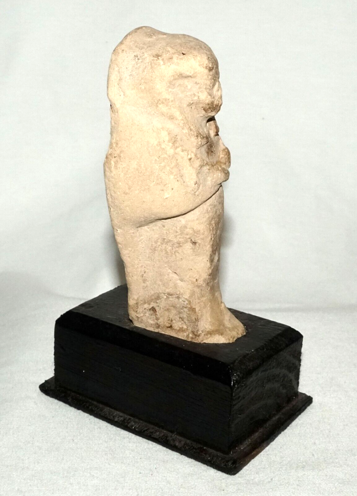 1000BC Egyptian Ushabti Clay Figure on Stand Luxor, Nile 20th Dynasty (RoT)