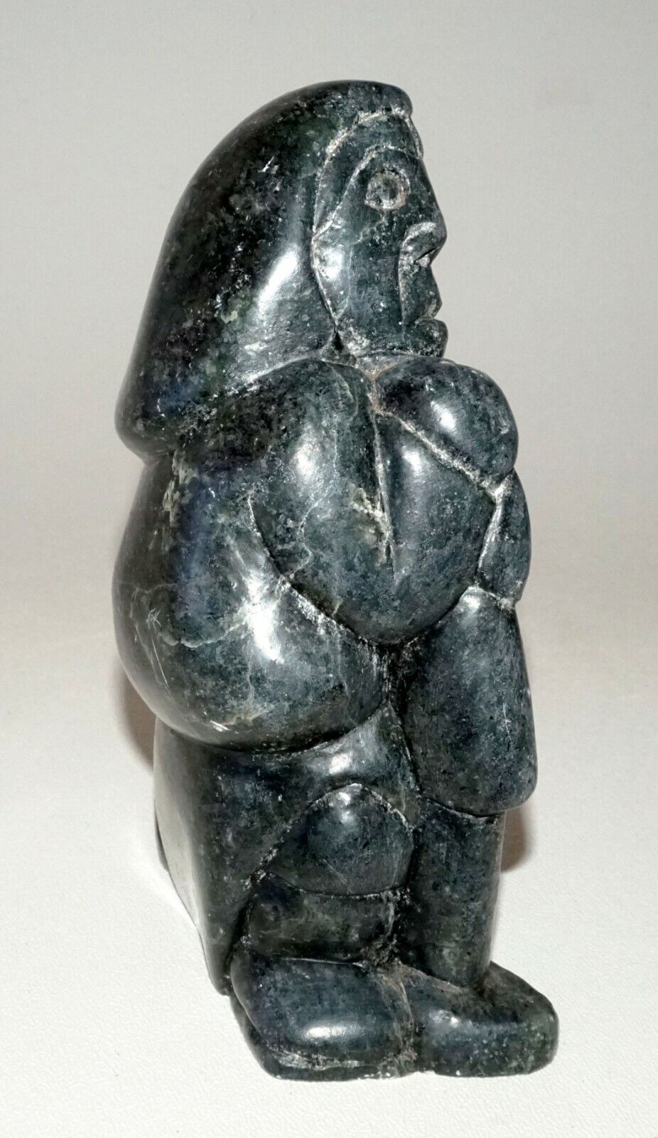 1993 Inuit Eskimo Stone Carved Figure by Adamie Ningiuk Inukjuak (CLB)