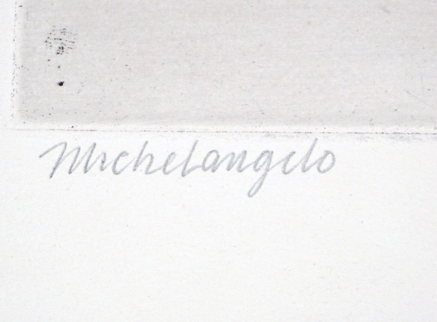 '64 California Etching Print "Michelangelo" by Thomas Cornell (1937-2012)(Mod)