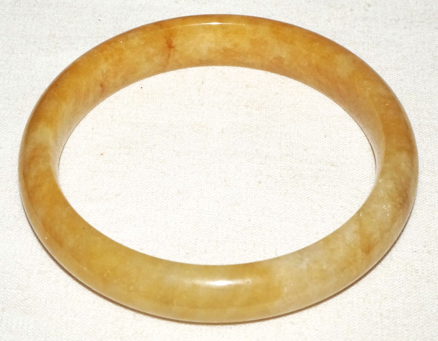 Vintage Chinese Attractive Yellow Jade Bangle Bracelet (InS)#L3