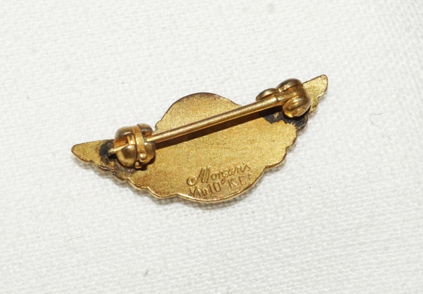 Vintage US 10K Gold Plated 100,000 Mile Pin from United Airlines (ChR)