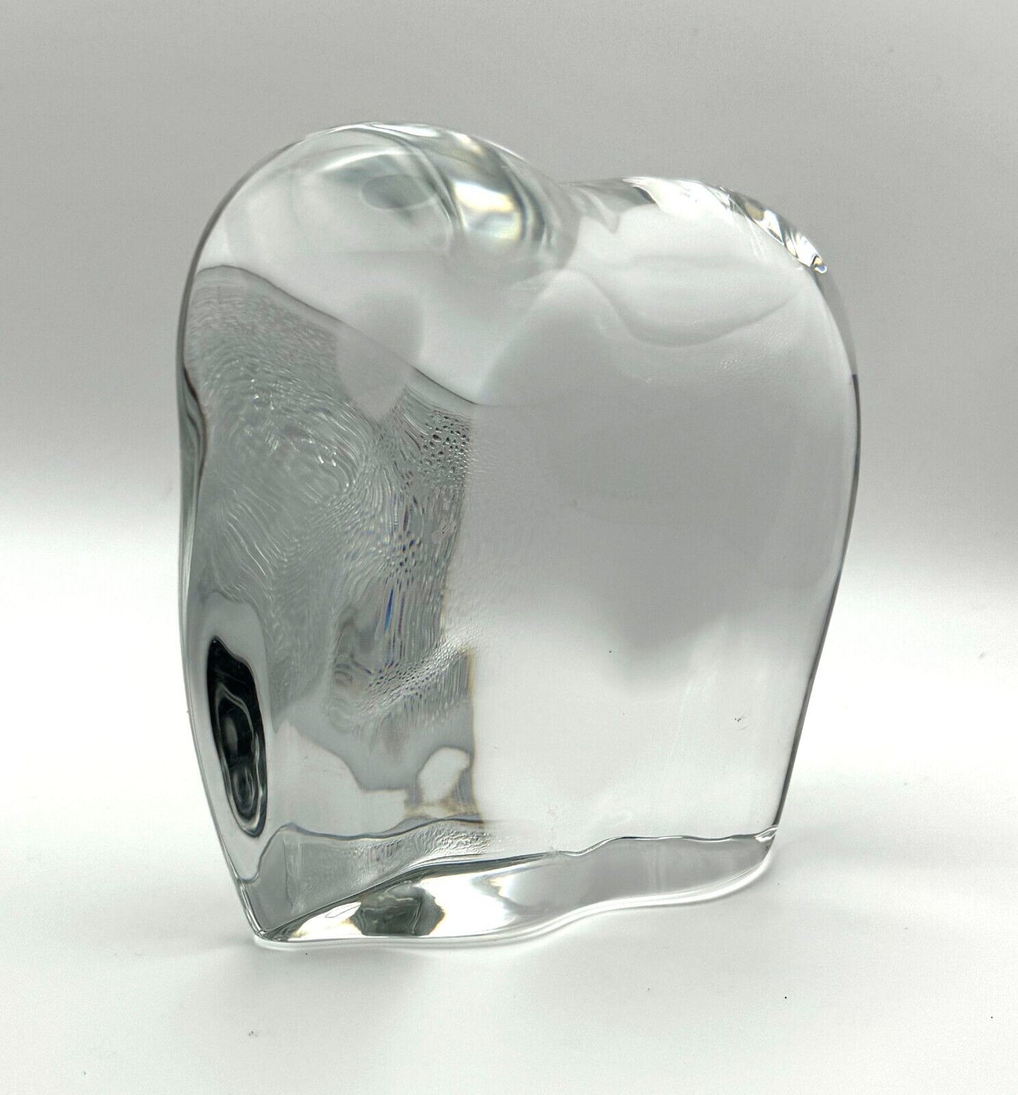 Vintage French Modernist Crystal Baccarat Crystal Stylized Elephant 5" (AHB)