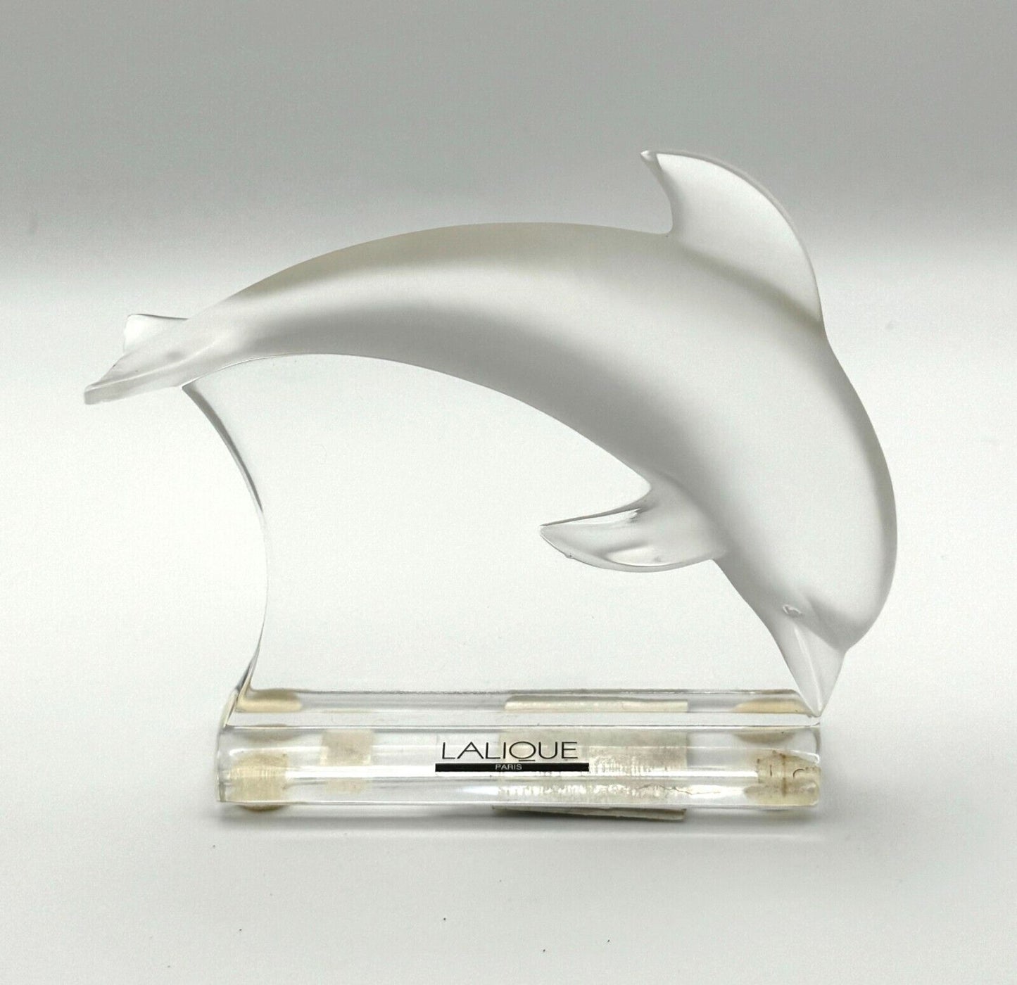 Vintage French Lalique Dolphin Figurine (InS)