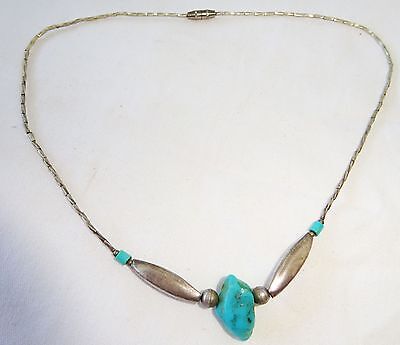 4x Indigenous American Necklaces w. Silver, Shell & Turquoise (Coc)