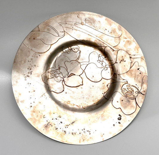 RARE Grossman Moody Silver Plate by Margaret Flemming Butterfly Orchid (SmM)