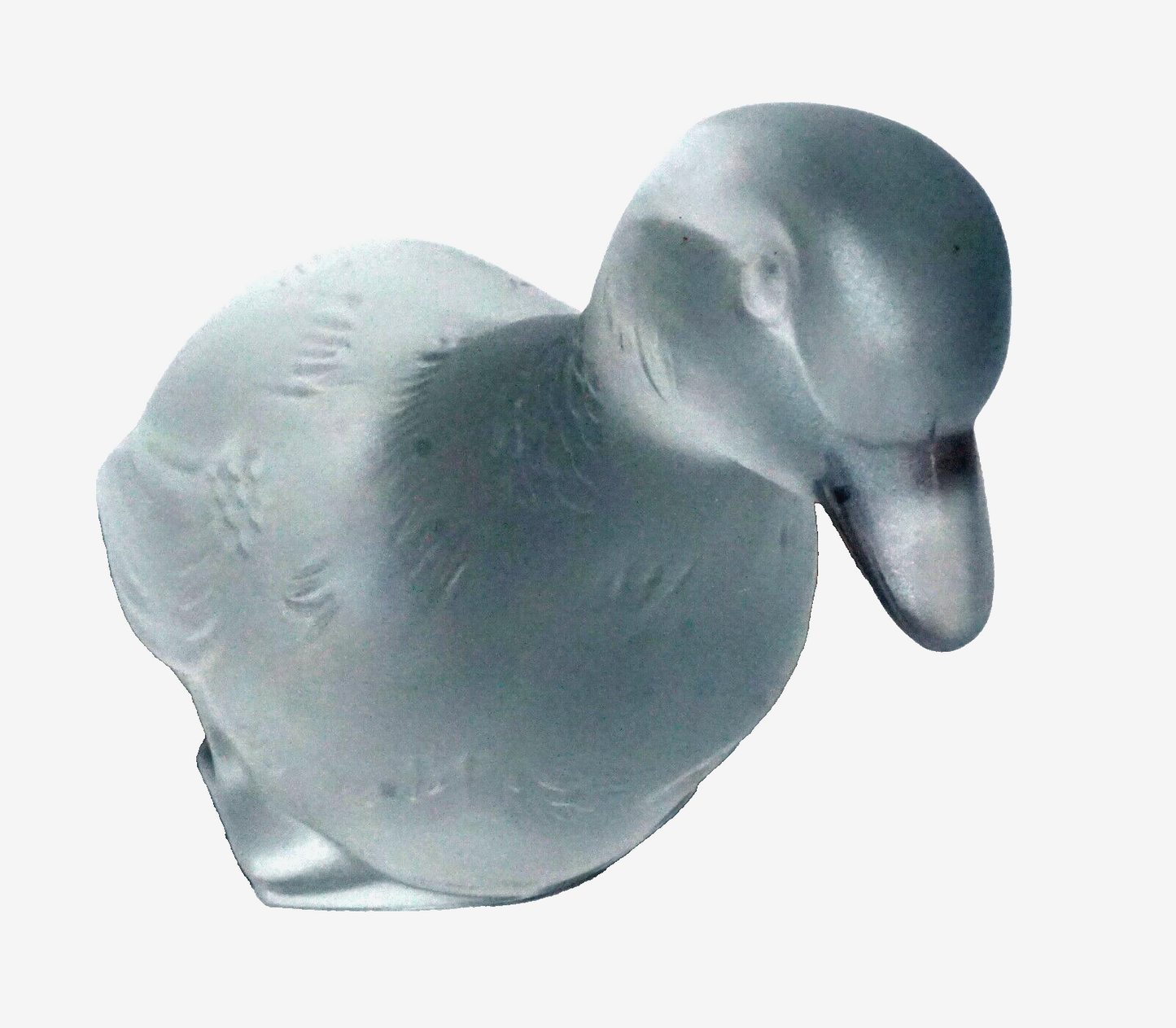 Vintage French Crystal Resting Duck Figurine Paperweight by Baccarat (Kai)