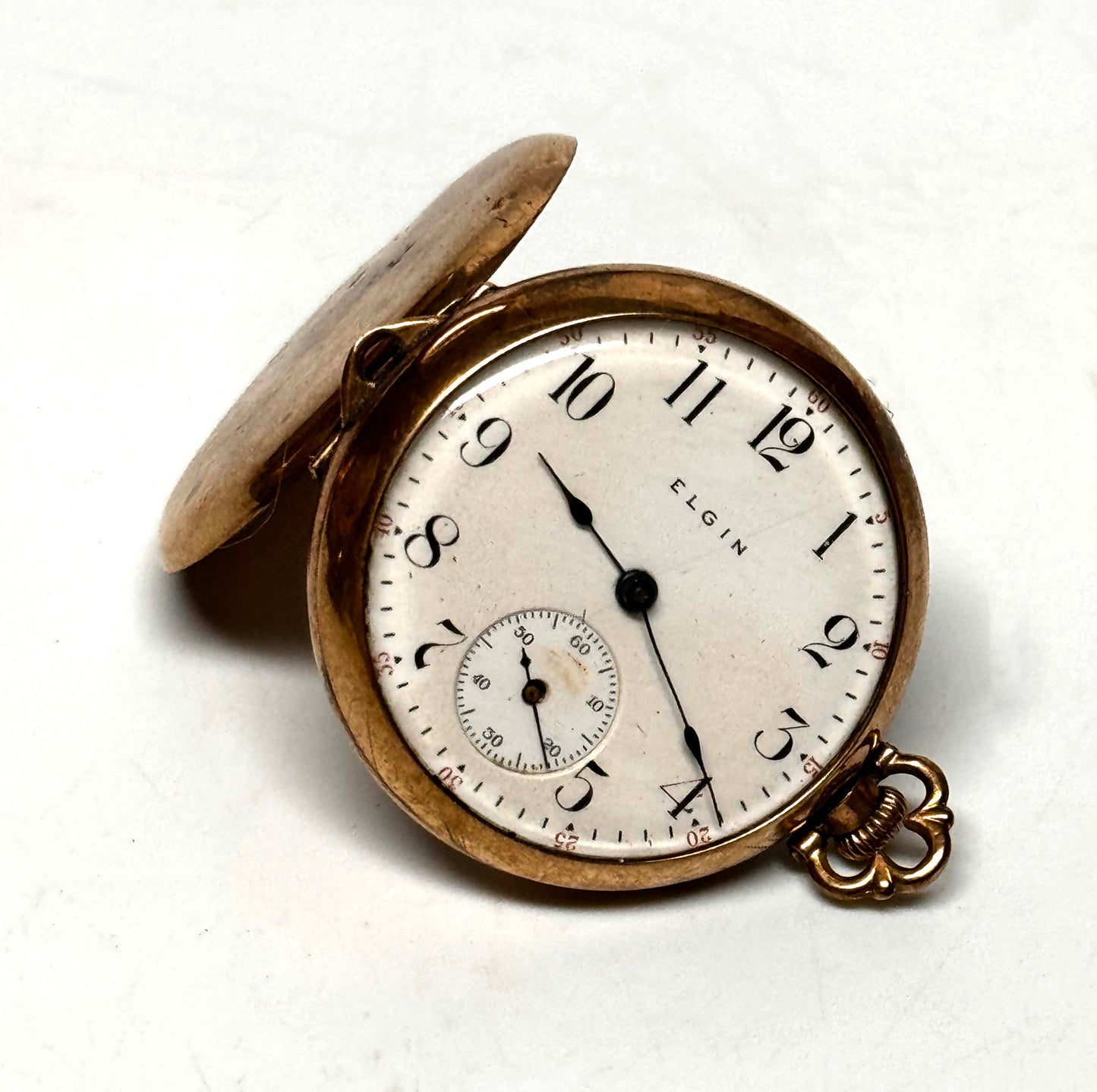 Antique US Gold Plated B&B Royal Manual Pocket Watch by Elgin