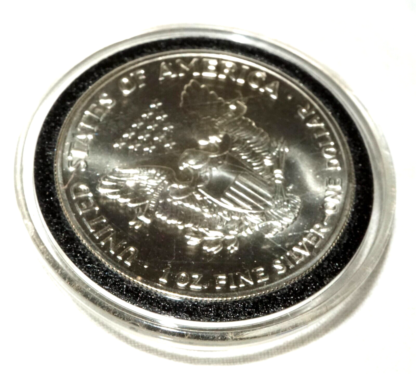 1992 US Liberty Eagle 1oz. Silver Coin in Case - Uncirculated (ShI)