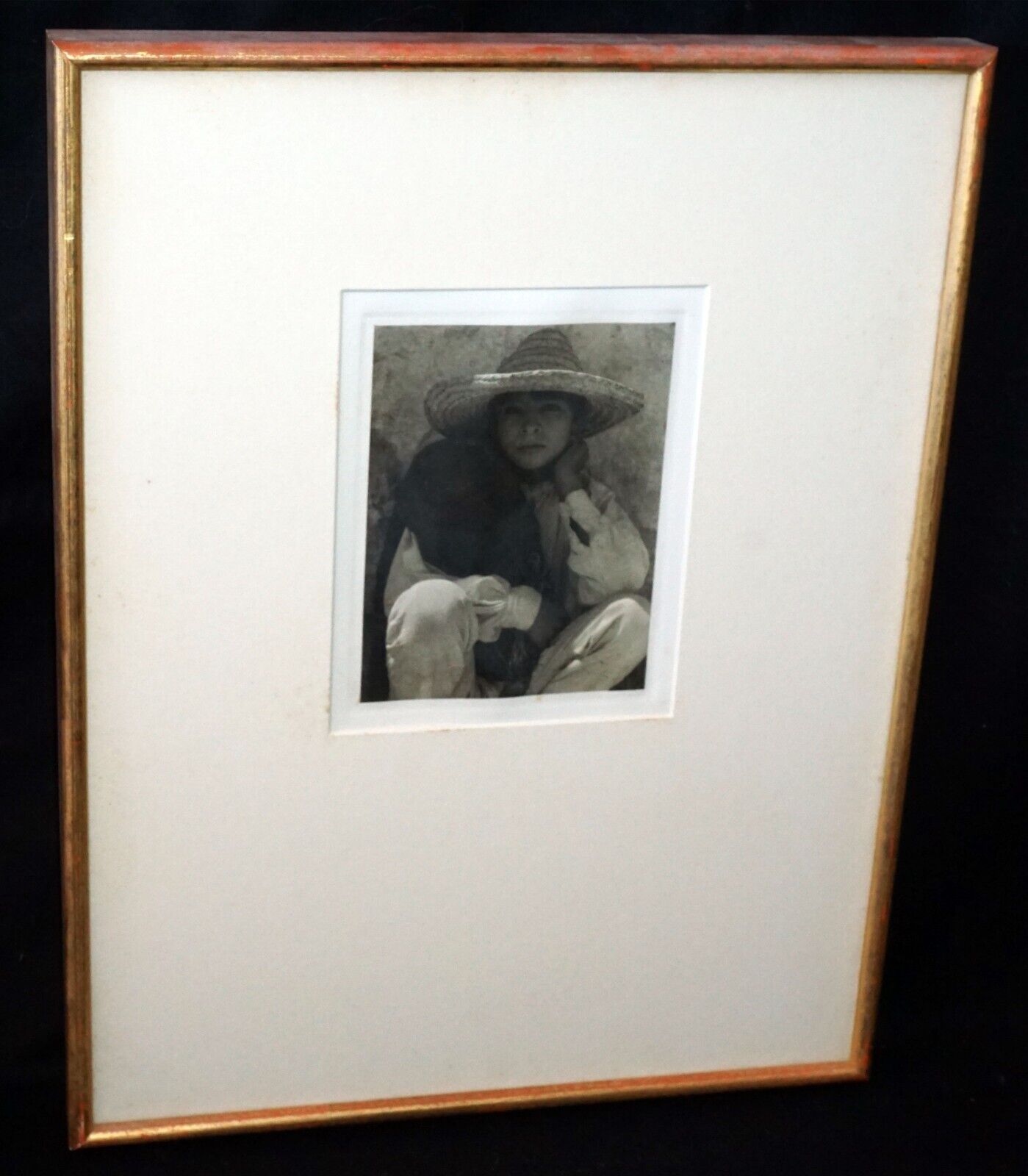 1933 US Framed Photogravure "Boy Hidalgo" by Paul Strand (1890-1976)(PaR)