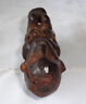 ANTIQUE JAVANESE WOODEN CARVED HILT FIGURE w BABY on her BACK (Gers)