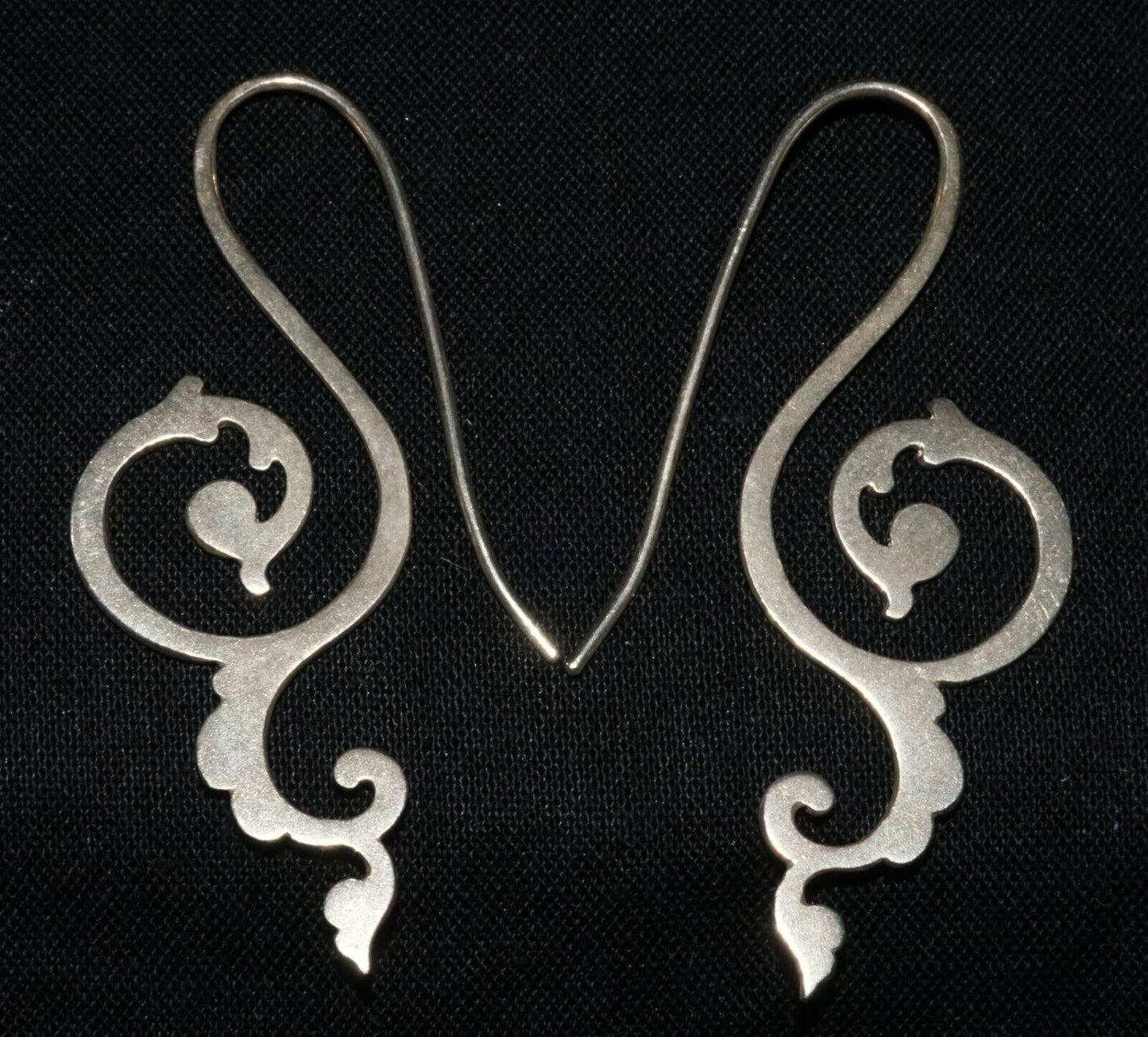 Hawaii Modernist Music Key Motif Sterling Silver Earrings by Joy (WoJ)