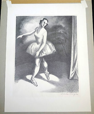 1950s Russian/American Litho Print "The Enchanted One" by Isaac Soyer (Hin)