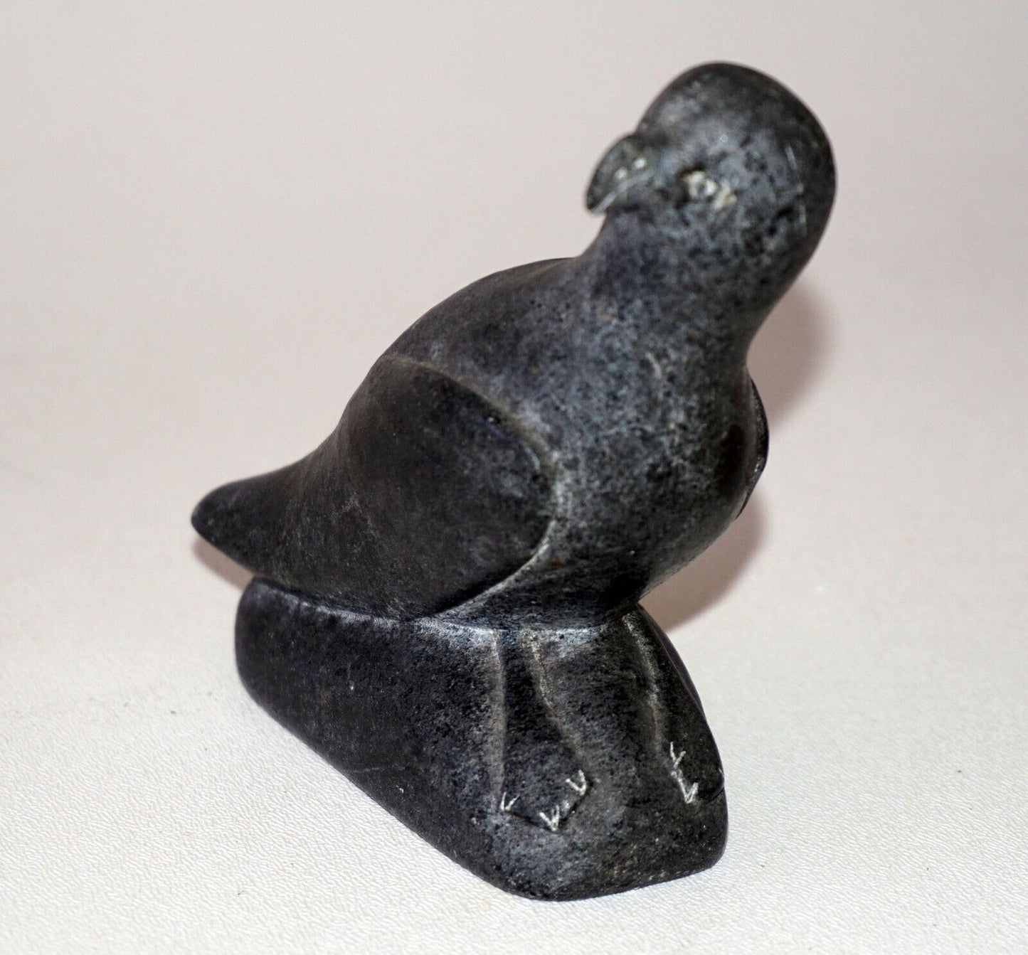 1984 Eskimo Stone Carved Bird Albatross Sculpture Canada Eskimo Esquimaux (Kor)