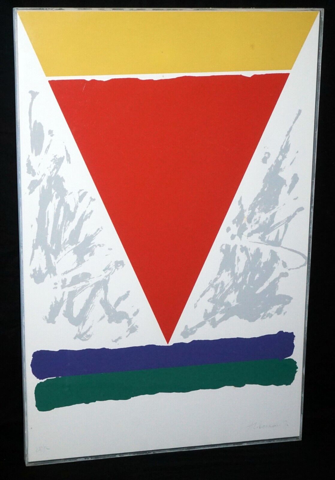 1970 US Framed Color Litho Print 28/92 by Alexander Liberman (1912-1999) (PaR)