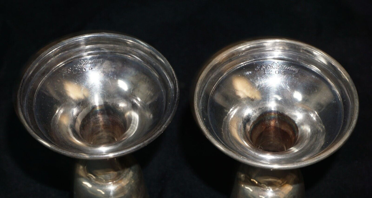 Vintage Pair of Jennings Silver Company (J.S. Co.) Candlesticks (MaC)