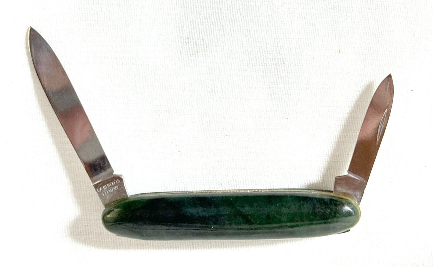 Vintage German Gump's J.A. Henckels Pocket Knife w Nephrite Jade Handles (MiM)