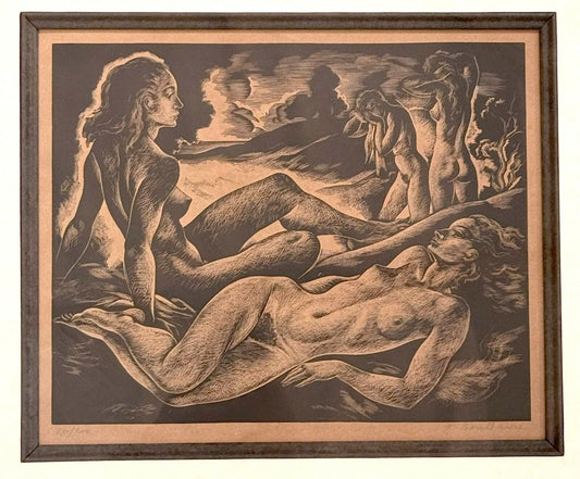 Vintage French Engraving ‘On the Banks of Dreams’ Jacques Boullaire 20/200 (KuK)