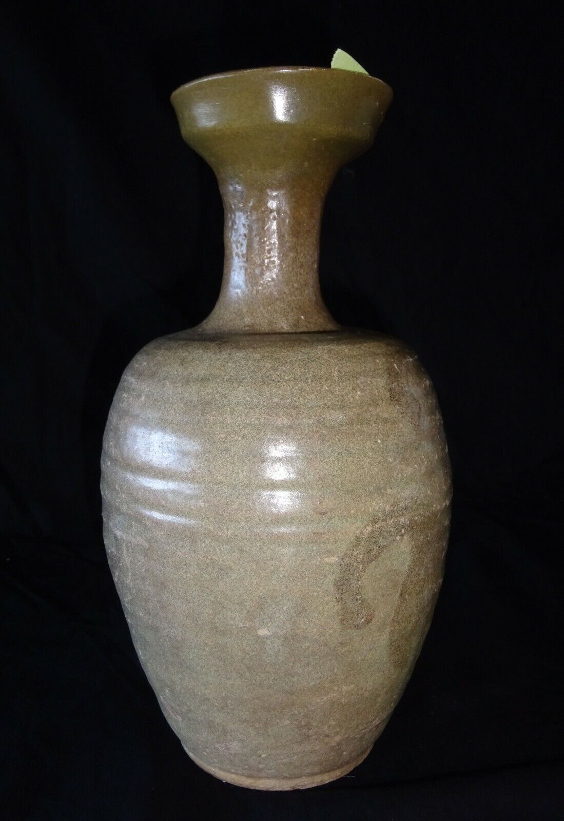 11C Korean Koryŏ Period Celadon Glaze Pottery Bottle w. Restored Top (HeN) IC