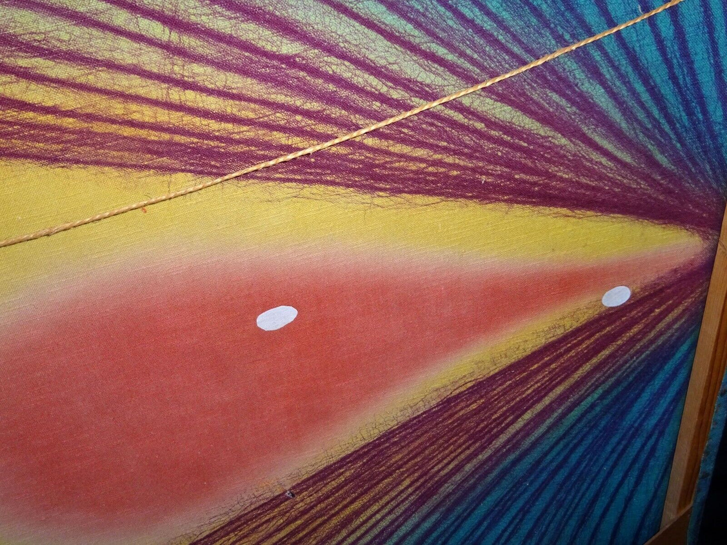 1979 Hawaii Batik 40"x53" "The Avocado Curtain Call" by Jerome Wallace (WaJ)