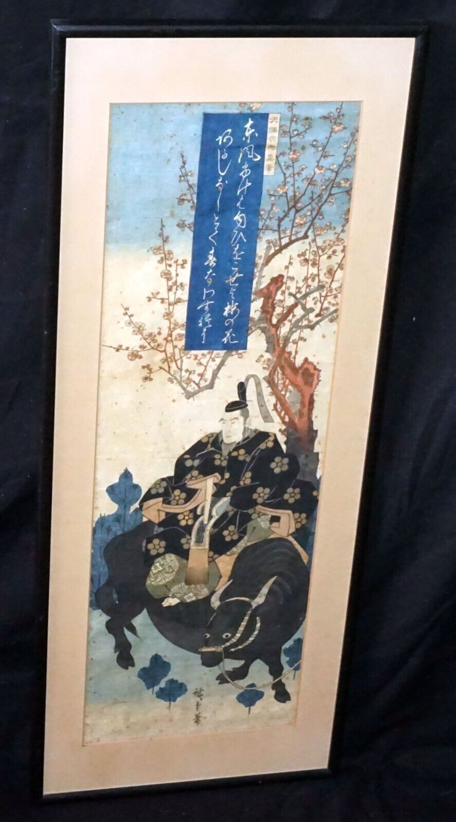 1830s Japanese Color WB Print Kakemono-e "Kitano Tenjin" by Hiroshige I (LeL)