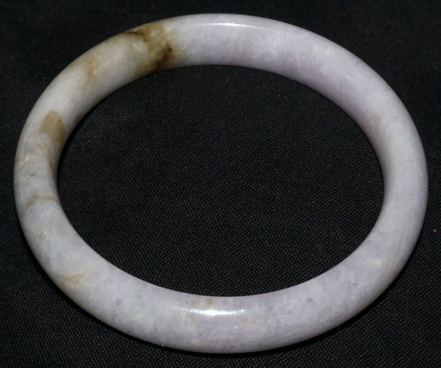 Vintage Chinese Natural Lavender Jade Bangle Bracelet 55mm Diameter (CoM)