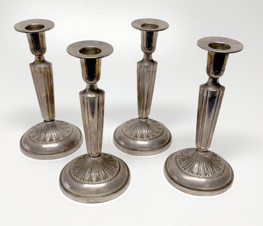 1972 Swedish Sterling 6x Candlesticks w K& RC Hallmark (MaC)