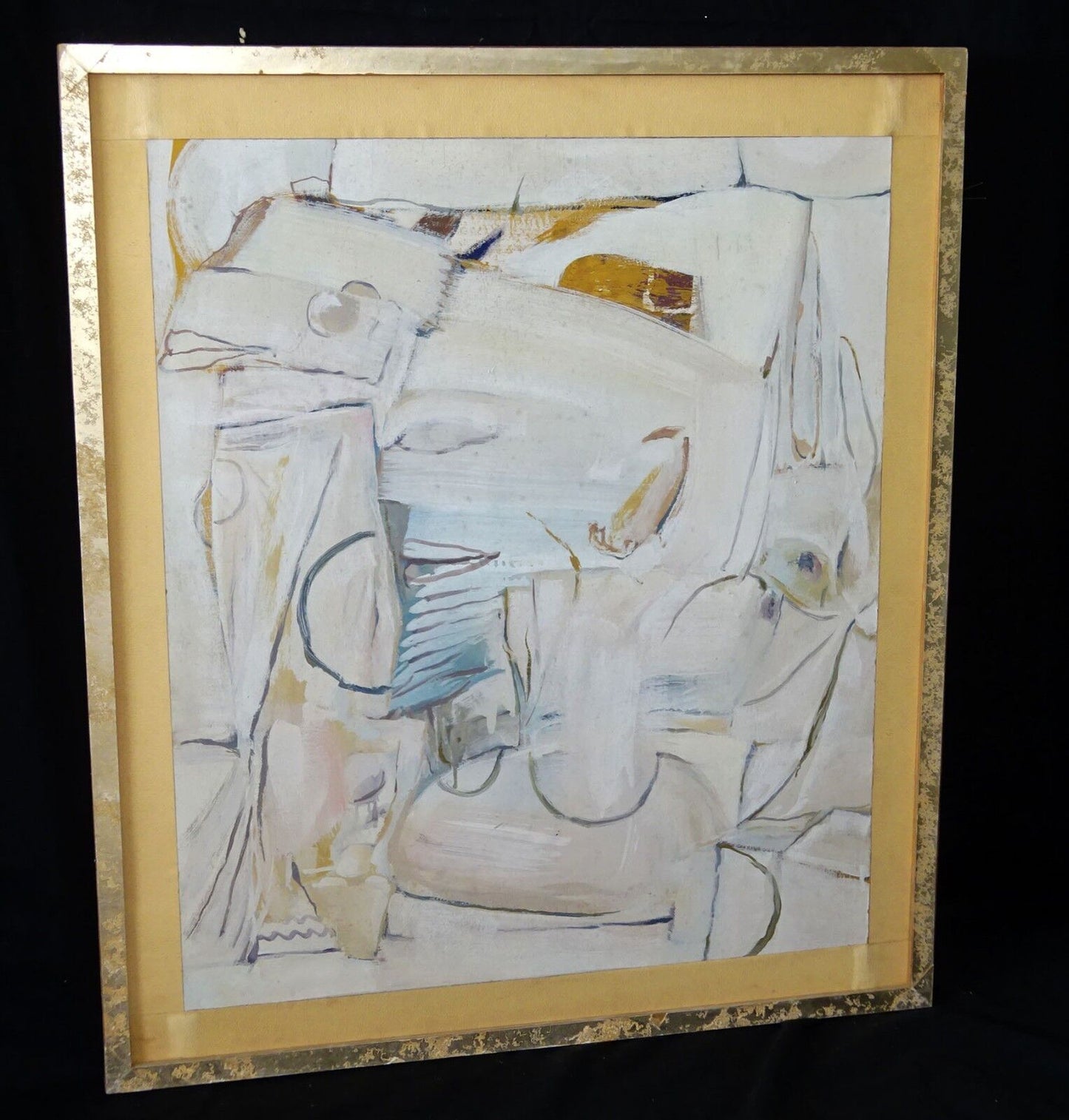 1983 Egyptian Abstract Oil Painting "Luxor" by Mounir Canaan (1919-1999) (Stea)