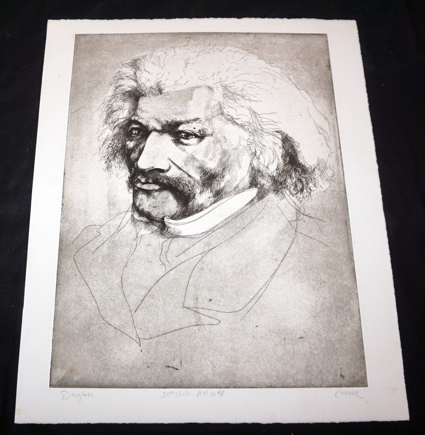 1964 California 2nd State Print "Douglass" by Thomas Cornell (1937-2012)(Mod)