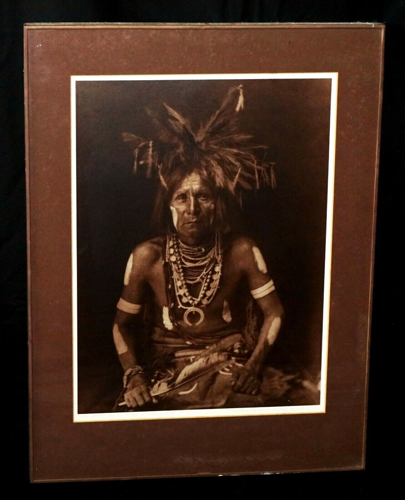 US Photo Print Hopi Snake Priest After Edward Curtis by Jean-Anthony Du Lac(BsG)