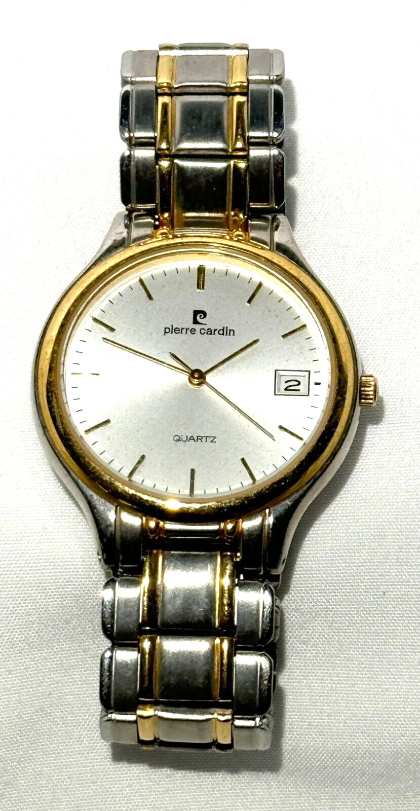 Pierre Cardin Men's Two Tone Gold and Brushed Stainless Steel Quartz Watch (AHB)