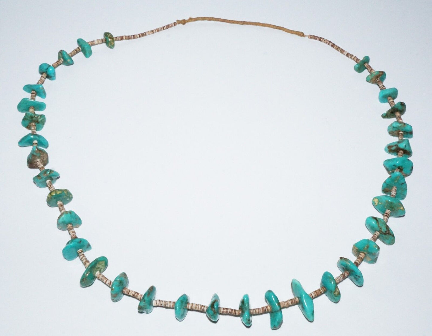 Vintage American Aboriginal Navajo Style Turquoise & Shell Necklaces (***)