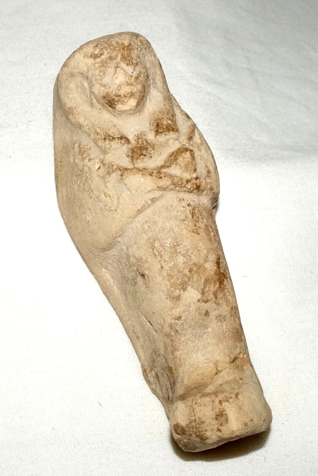 1000BC Egyptian Ushabti Clay Figure on Stand Luxor, Nile 20th Dynasty (RoT)