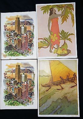 8x 1950s Matson & Royal Hawaiian Menu Covers by Kelly & Macouillard (Cra) Lot#2