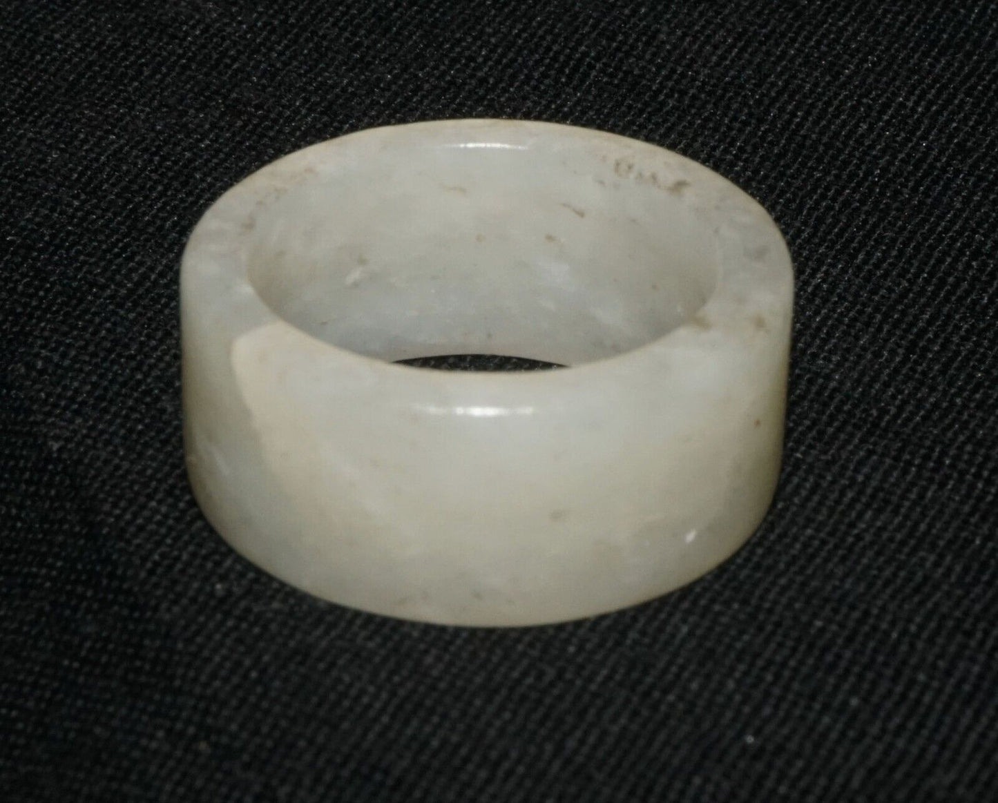 Vintage Chinese Semi Translucent White Jade Ring Sz.6.75 - Included (LeS) R10