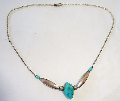 4x Indigenous American Necklaces w. Silver, Shell & Turquoise (Coc)