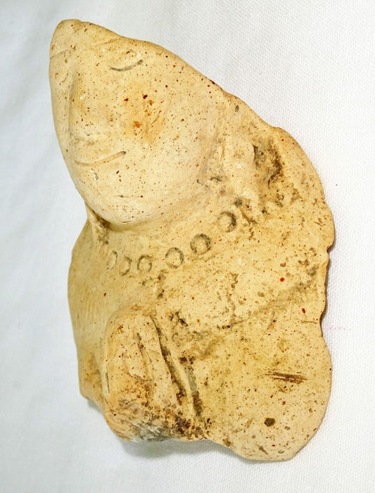 3C S.E. Asian Pottery Fragment of a Worshiping Figure (Mil)