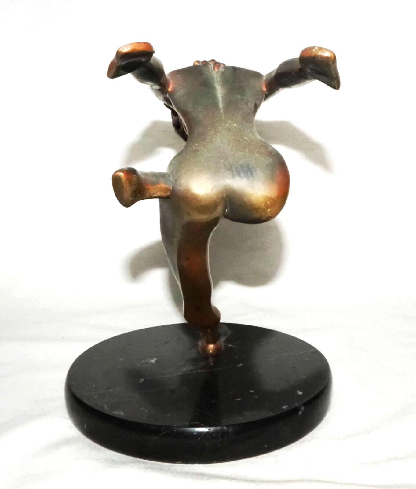 Vintage US Bronze Sculpture 51/100 Nude Dancer by Tom Bennett (b.1928) (InS)