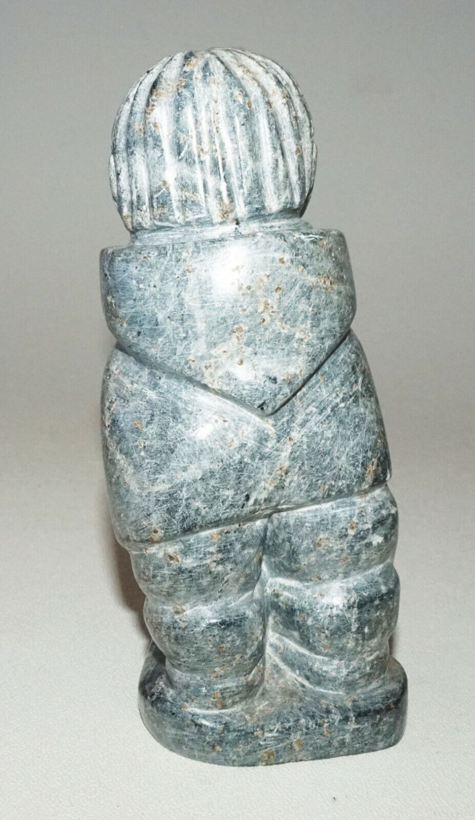 1980 Inuit Eskimo Sugluk Tribe Stone Carved Child by Lally Ohaituk (CLB)