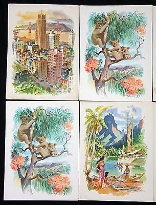 8x 1950s Matson & Royal Hawaiian Menu Covers by Kelly & Macouillard (Cra) Lot#2