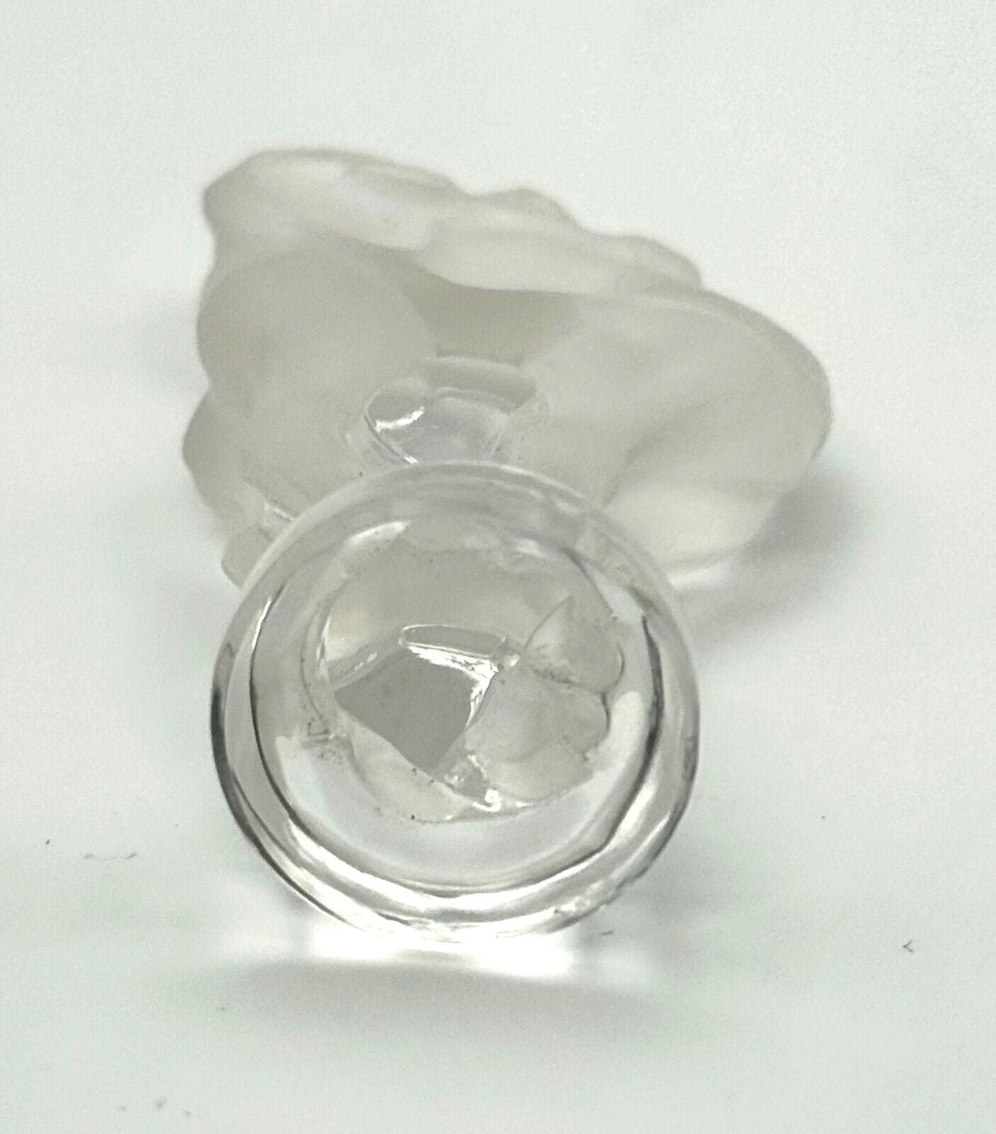 Vintage French Frosted Crystal Lalique Ram Paperweight (TuC)