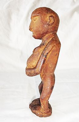 Central New Guinea Dani Tribe Wood Carving Pregnant Woman Motif (Eic)