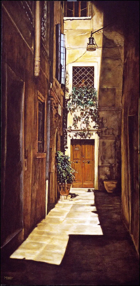 Hawaii Realism Style Oil Painting The Beloved in Venice by Madeleine McKay (McM)